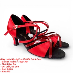 Giày Latin Nữ JigFoo 174004 Gót 6.5cm (174004J6P)  - Đỏ