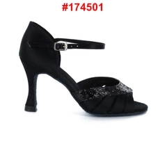 Giày Latin Nữ JigFoo 174501 Gót 6.5cm (174501J6P) - Đen