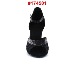 Giày Latin Nữ JigFoo 174501 Gót 6.5cm (174501J6P) - Đen