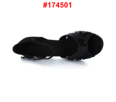 Giày Latin Nữ JigFoo 174501 Gót 6.5cm (174501J6P) - Đen
