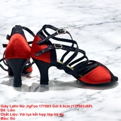 Giày Latin Nữ JigFoo 177503 Gót 6.5cm (177503J6P) - Đỏ