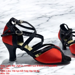 Giày Latin Nữ JigFoo 177503 Gót 6.5cm (177503J6P) - Đỏ