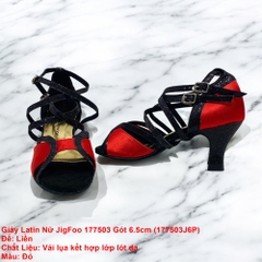 Giày Latin Nữ JigFoo 177503 Gót 6.5cm (177503J6P) - Đỏ