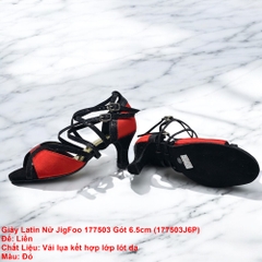 Giày Latin Nữ JigFoo 177503 Gót 6.5cm (177503J6P) - Đỏ