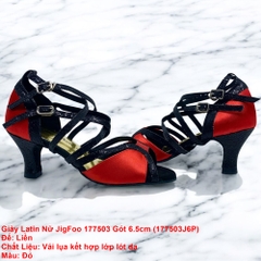 Giày Latin Nữ JigFoo 177503 Gót 6.5cm (177503J6P) - Đỏ