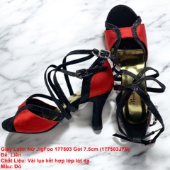 Giày Latin Nữ JigFoo 177503 Gót 7.5cm (177503J7P) - Đỏ