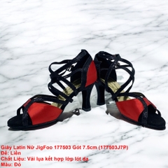 Giày Latin Nữ JigFoo 177503 Gót 7.5cm (177503J7P) - Đỏ