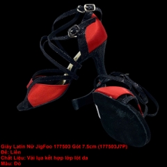 Giày Latin Nữ JigFoo 177503 Gót 7.5cm (177503J7P) - Đỏ