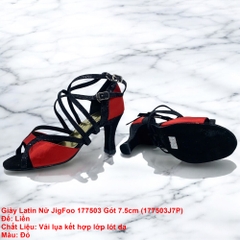 Giày Latin Nữ JigFoo 177503 Gót 7.5cm (177503J7P) - Đỏ