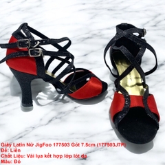 Giày Latin Nữ JigFoo 177503 Gót 7.5cm (177503J7P) - Đỏ