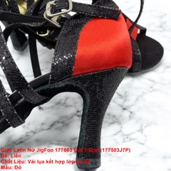 Giày Latin Nữ JigFoo 177503 Gót 7.5cm (177503J7P) - Đỏ