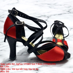 Giày Latin Nữ JigFoo 177503 Gót 7.5cm (177503J7P) - Đỏ