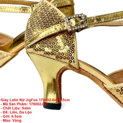 Giày Latin Nữ JigFoo 178002 Gót 6.5cm (178002J6P) - Vàng