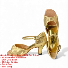 Giày Latin Nữ JigFoo 178002 Gót 6.5cm (178002J6P) - Vàng