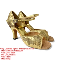 Giày Latin Nữ JigFoo 178002 Gót 7.5cm (178002J7P) - Vàng