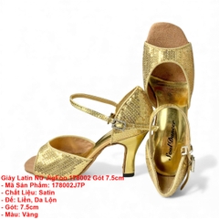 Giày Latin Nữ JigFoo 178002 Gót 7.5cm (178002J7P) - Vàng
