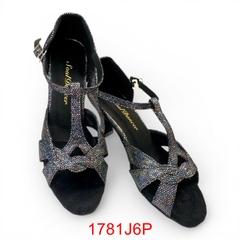 Giày Latin Nữ JigFoo 1781 Gót 6.5cm (1781J6P) - Đen