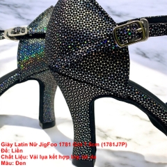 Giày Latin Nữ JigFoo 1781 Gót 7.5cm (1781J7P) - Đen