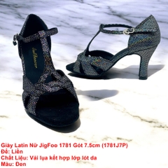 Giày Latin Nữ JigFoo 1781 Gót 7.5cm (1781J7P) - Đen