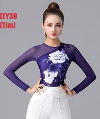 (Doubl) Áo Latin Nữ (LTY39) - Tím + Size