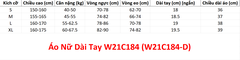 (WJJDance) Áo Nữ Dài Tay W21C184 (W21C184-D) - Đen + Size