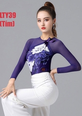 (Doubl) Áo Latin Nữ (LTY39) - Tím + Size