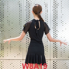 Váy Đen Tay Ngắn WJJDance (W8A19) - Đen + Size