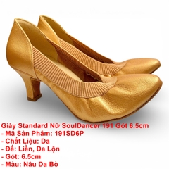 Giày Standard Nữ SoulDancer 191 Gót 6.5cm (191SD6P) - Nâu Da Bò