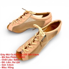 Giày Mũi Cá KDance 235 Gót 5.0cm (235KC) - Hồng
