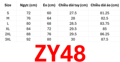 (Doubl) Áo Latin Nữ (ZY48A) - Đen + Size