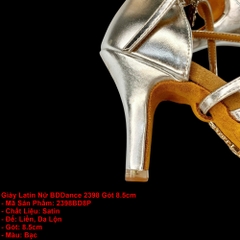 Giày Latin Nữ BD Dance 2398 Gót 8.5cm (2398BD8P) - Bạc