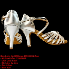Giày Latin Nữ BD Dance 2398 Gót 8.5cm (2398BD8P) - Bạc