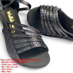 Giày Latin Nữ WellDance 9892 Gót 8.0cm (9892WD8P) - Đen