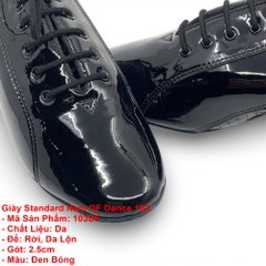 Giày Standard Nam DF Dance 103 (103DF) - Đen Bóng