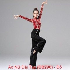 (Doubl) Áo Nữ Dài Tay (DB296) - Đỏ + Size