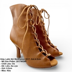 Giày Latin Nữ WellDance 2017, Gót 8.5cm (2017WD8P) - Nâu
