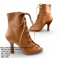 Giày Latin Nữ WellDance 2017, Gót 8.5cm (2017WD8P) - Nâu