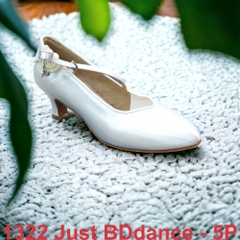 Giày Standard Nữ Just BDDance 1322 Gót 5.5cm (1322JB5P) - Trắng + Size