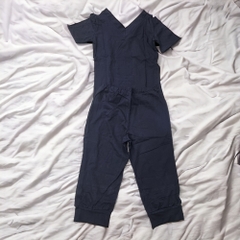 (QATE) Bộ Quần Áo Tập Bé Gái - Đen + Size