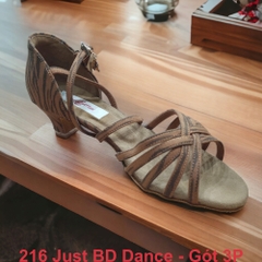 Giày Latin Nữ Just BDDance 216 Gót 3cm (216JB3P) - Da Hổ + Size