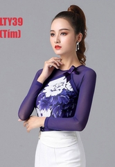 (Doubl) Áo Latin Nữ (LTY39) - Tím + Size