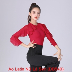 (Doubl) Áo Latin Nữ Lá Sen (DB540) - Đỏ