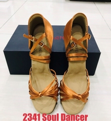Giày Latin Nữ SoulDancer 2341 Gót 7.5cm (2341SD7P) - Nâu Da Bò