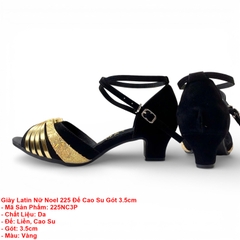 Giày Latin Nữ Noel 225 Đế Cao Su Gót 3.5cm (225NC3P) - Vàng