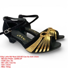 Giày Latin Nữ Noel 225 Đế Cao Su Gót 3.5cm (225NC3P) - Vàng