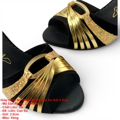 Giày Latin Nữ Noel 225 Đế Cao Su Gót 3.5cm (225NC3P) - Vàng