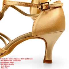 Giày Latin Nữ SoulDancer 2300 Gót 6.5cm (2300SD6P) - Da