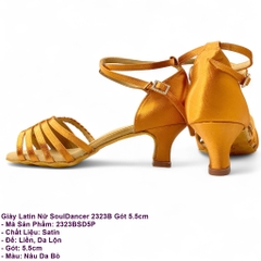 Giày Latin Nữ SoulDancer 2323B Gót 5.5cm (2323BSD5P) - Nâu Da Bò.
