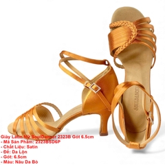 Giày Latin Nữ SoulDancer 2323B Gót 6.5cm (2323BSD6P) - Nâu Da Bò