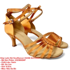 Giày Latin Nữ SoulDancer 2323B Gót 6.5cm (2323BSD6P) - Nâu Da Bò